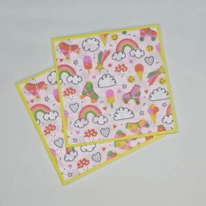 Servilletas ARCOIRIS Y PATINES x 10