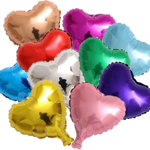 Globo metalizado corazon liso 10"
