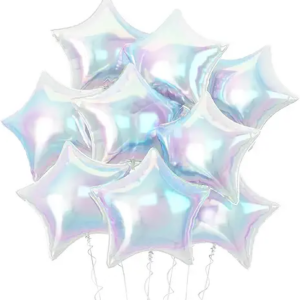 GLOBO METALIZADO ESTRELLA IRIS 18"