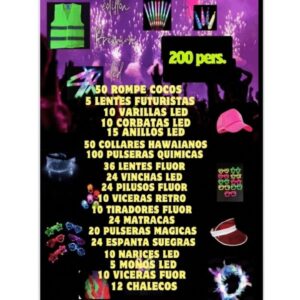 COMBO CARIOCA PARA 200 PERSONAS PREMIUM