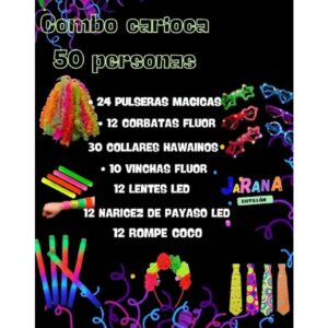 COMBO CARIOCAPARA 50 PERSONAS PREMIUM
