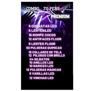 COMBO CARIOCA PARA 70 PERSONAS PREMIUM