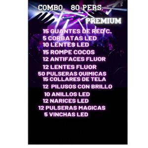 COMBO CARIOCA PARA 80 PERSONAS PREMIUM