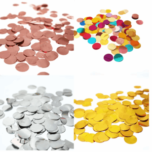 Bolsita de Confetti redondo, contiene 10 gr.