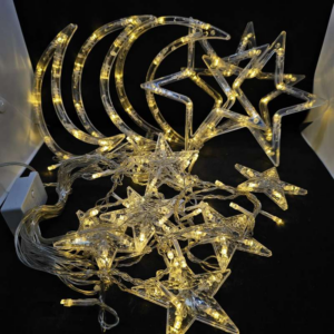 Cortina led con luna y estrellas