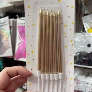 Velas metalizadas lisas