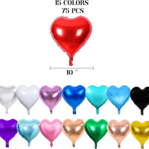 Globo metalizado corazon liso 5"