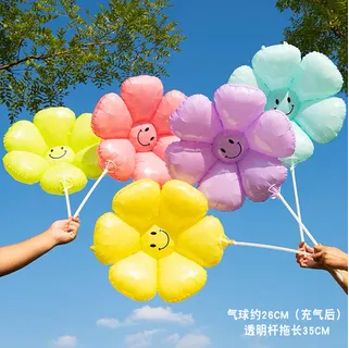 Globo Margarita 12" pasteles con carita