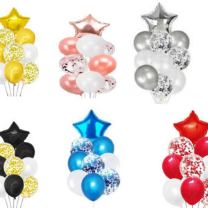SET DE GLOBOS 9 ballons con estrella