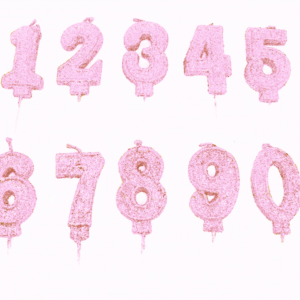 Velas Gibreadas número rose
