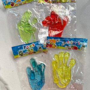 Muñeco pegajoso mano pack 12u