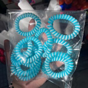 Pulsera cable grande celeste pack 12u