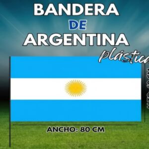 Bandera de argentina plástica 80 x 60 cm