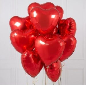 Globo corazon rojo 18¨ pack 4u