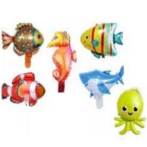 Globo metalizado animales del mar 12¨