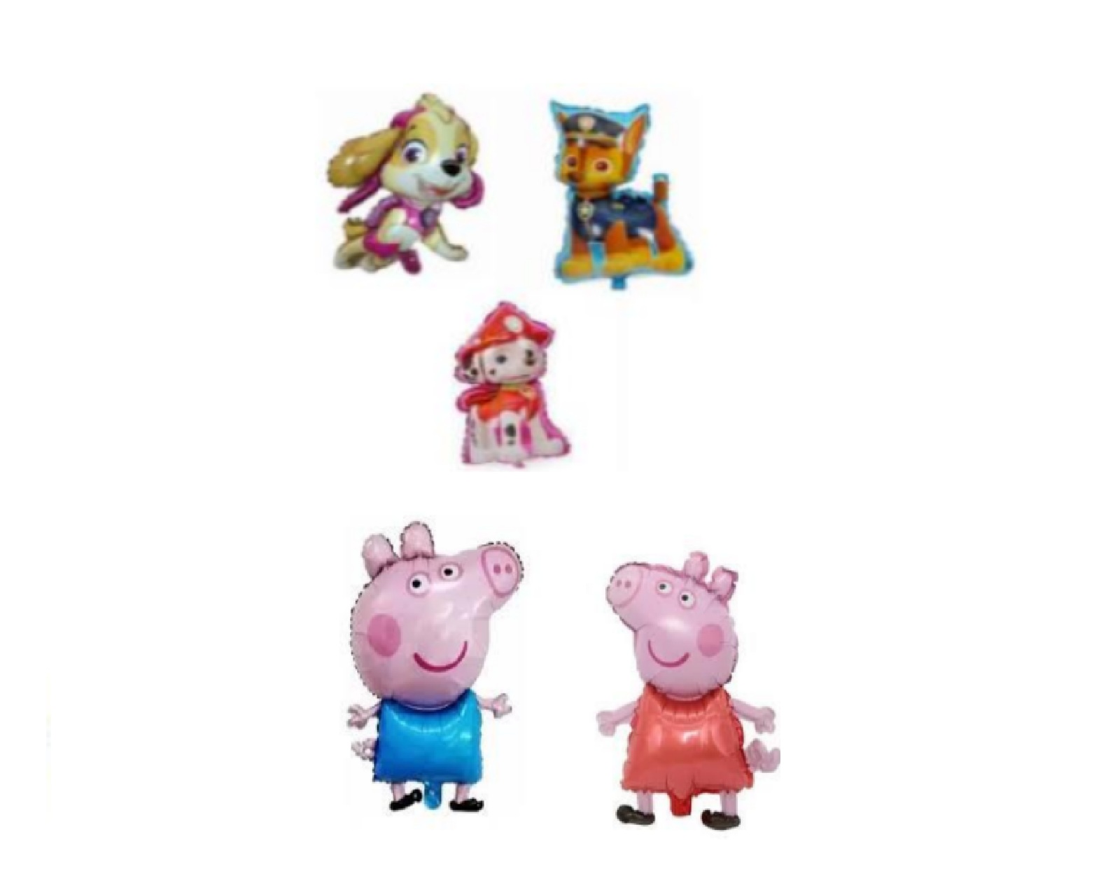 Globo 12¨ pow patrol, peppa pig