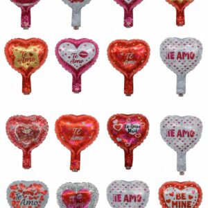 Globo TE AMO 5¨ con frase pack 10u