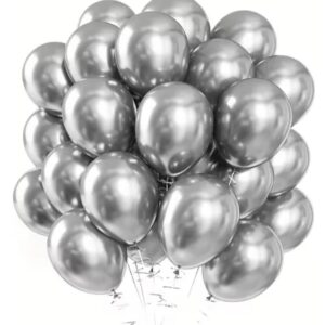 Globo latex cromados 12¨ pack 50u