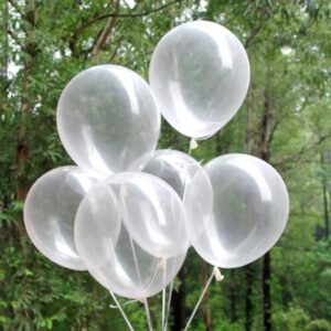 Globo latex 12¨ transparentes pack 10u