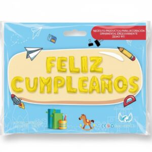 Globo frase Feliz cumpleaños