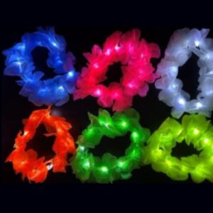 Tiara corona hawaiana LED