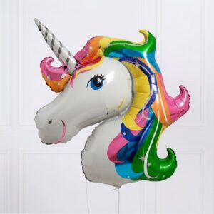 Globo metalizado unicornio 32¨