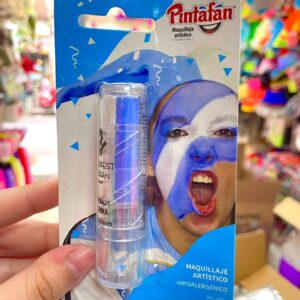 Labial Celeste y Blanco