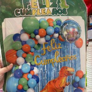 Set decoración kit cumpleaños Infantil Dino Caballo Cebra