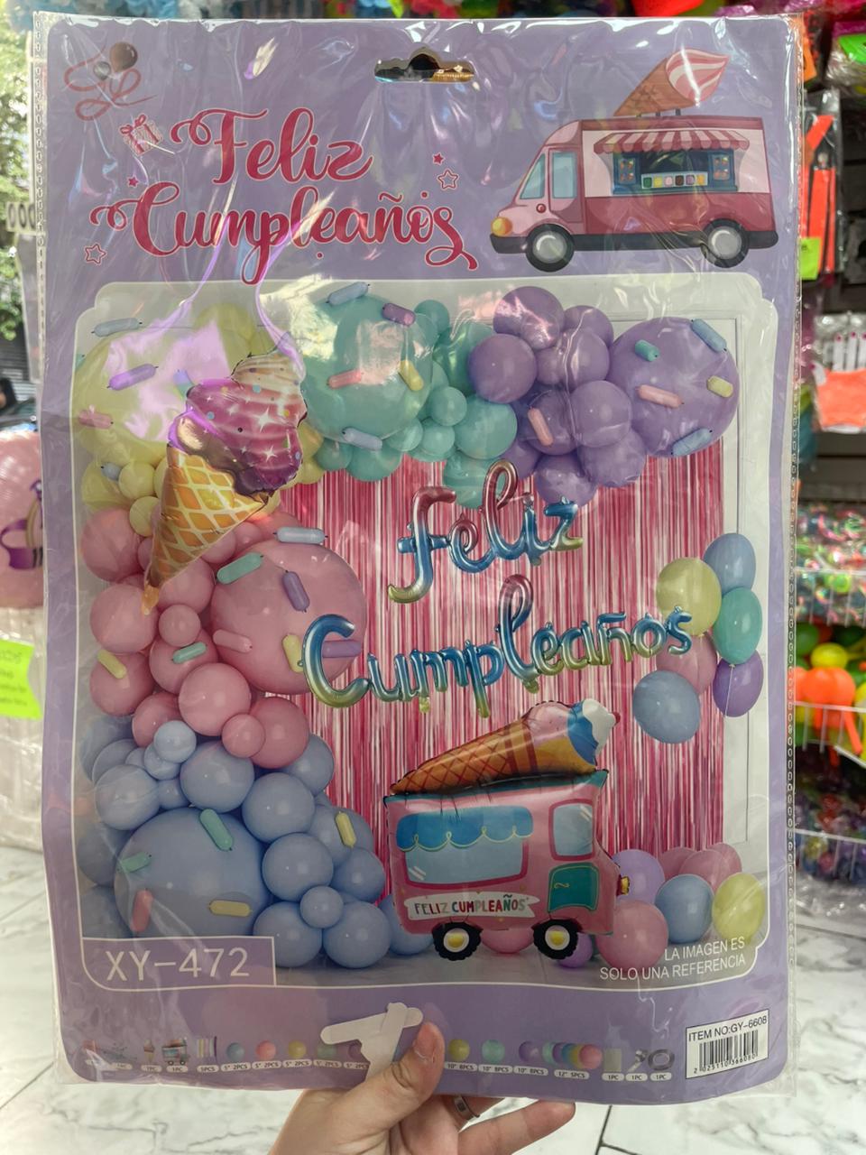 Set decoración kit cumpleaños Pepa Pig Helados - Imagen 2