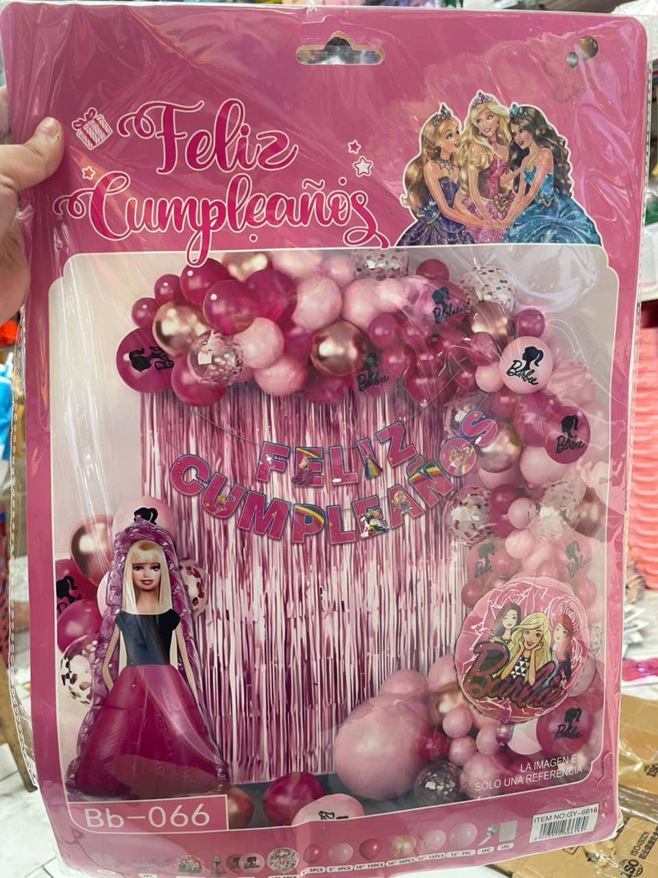 Set decoración kit cumpleaños Infantil Melody Frozen Barbie - Imagen 2