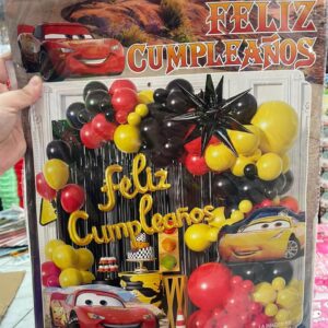 Set decoración kit cumpleaños Infantil Cars Pikachu