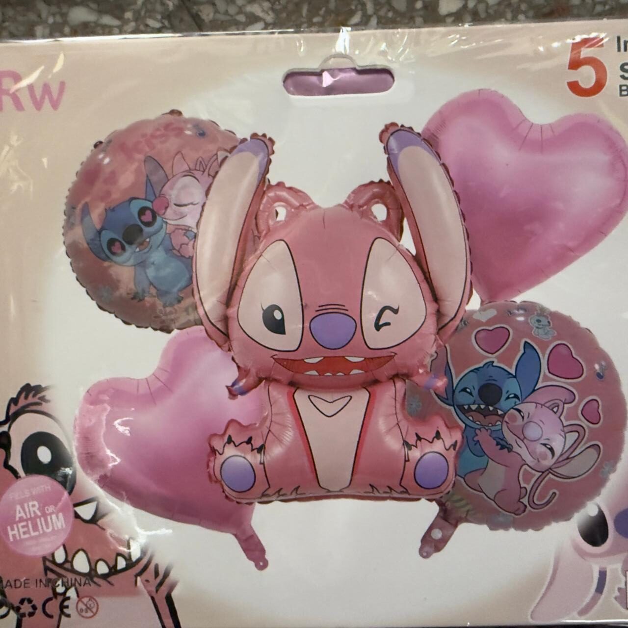 Set globo infantil Stitch Angel - Imagen 2