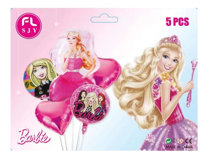 Set globo infantil Princesas Disney, Barbie y Frozen - Imagen 3
