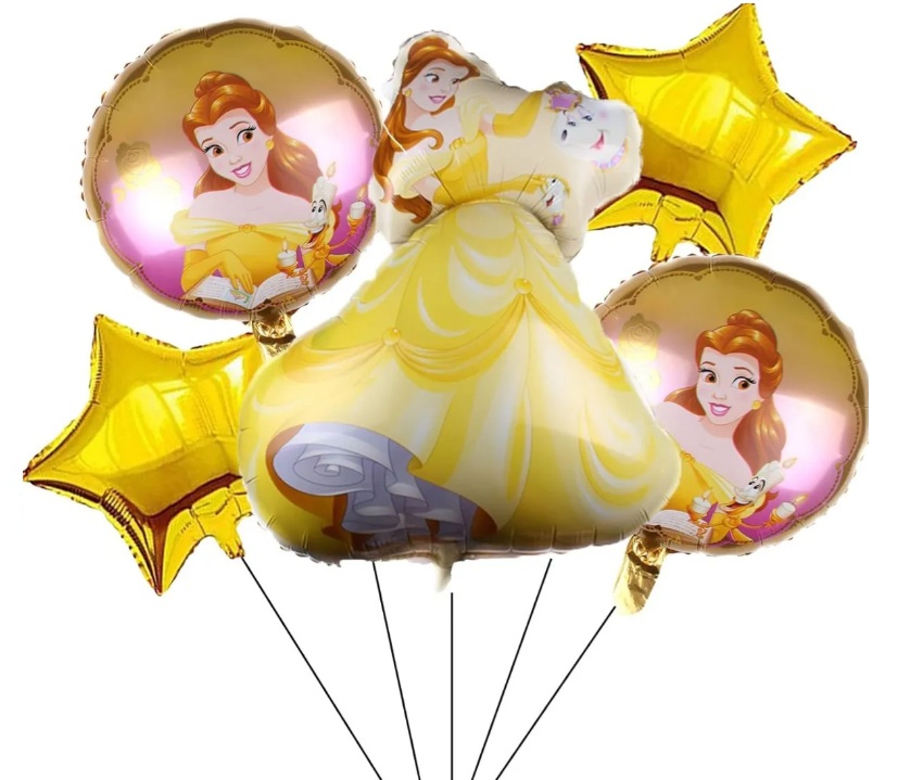 Set globo infantil Princesas Disney, Barbie y Frozen - Imagen 4