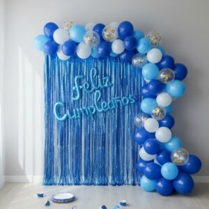 Set decoración kit cumpleaños Azul