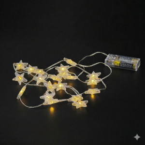 Guirnalda 20 led con forma de estrella