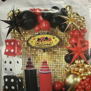 Arco de globos Casino