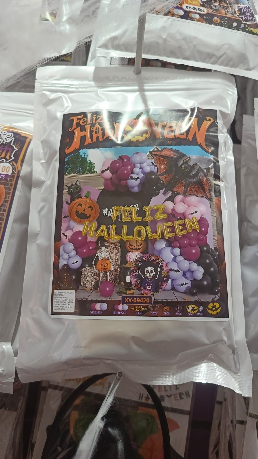 Set de arco de globos Halloween - Imagen 4