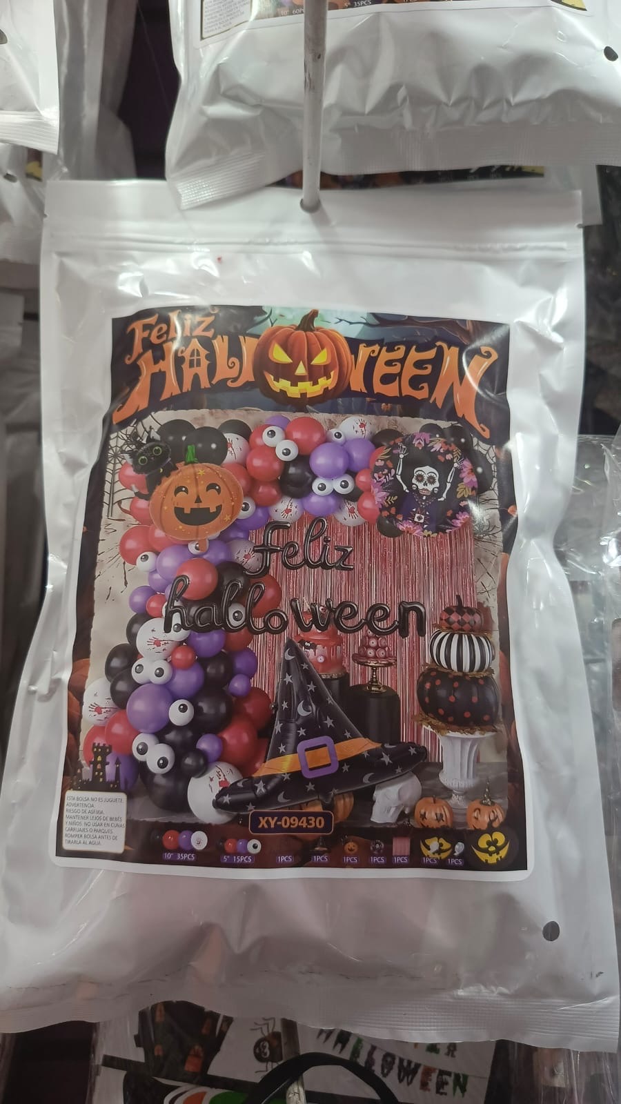 Set de arco de globos Halloween