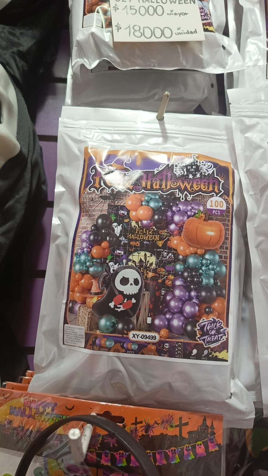 Set de arco de globos Halloween - Imagen 2