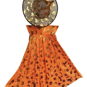 Set de halloween Capa y Sombrero de bruja