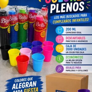 Vasos fiestita x 50u