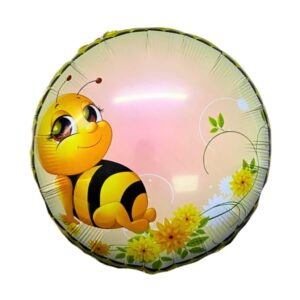 Globo metalizado abeja 18" OFERTA PACK 4U.