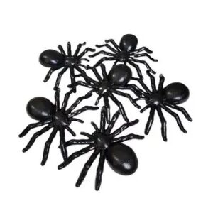 Pack de arañas de plastico x 6u