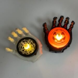 Vela led mano de calavera