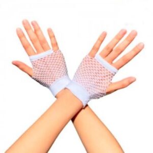 Guantes de Red Cortos -Negro y Blanco